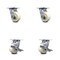 Service Caster 4 Inch Nylon Swivel Caster Set with Ball Bearings 2 Brakes SCC-30CS420-NYB-2-TLB-2 - alternate 1